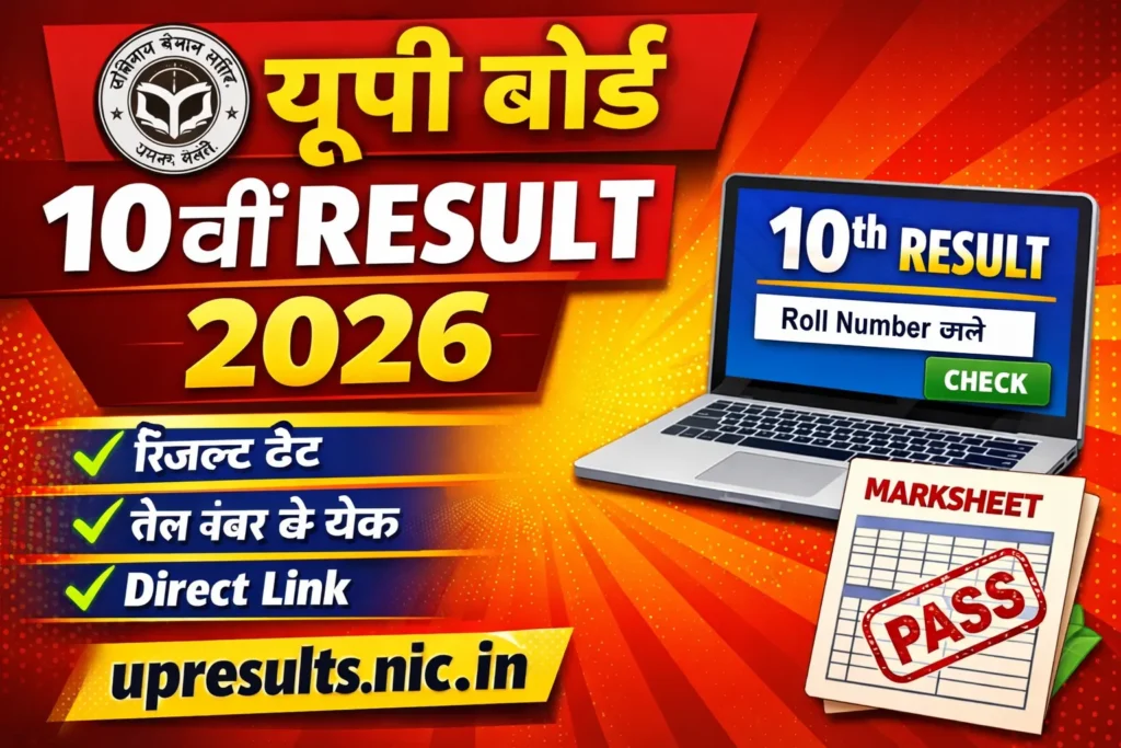 UP BOARD 10TH RESULT 2026