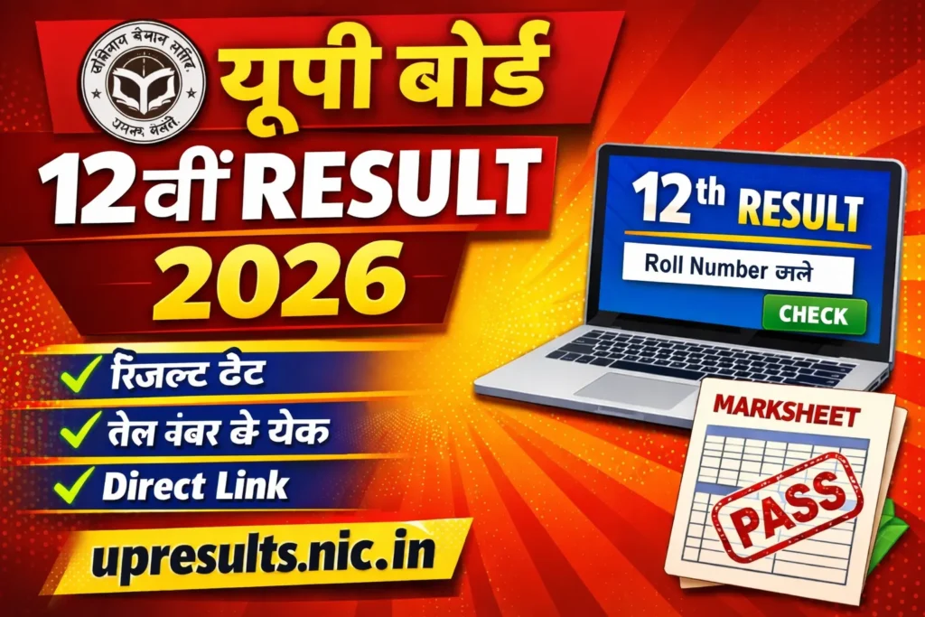 UP Board 12th Result 2026