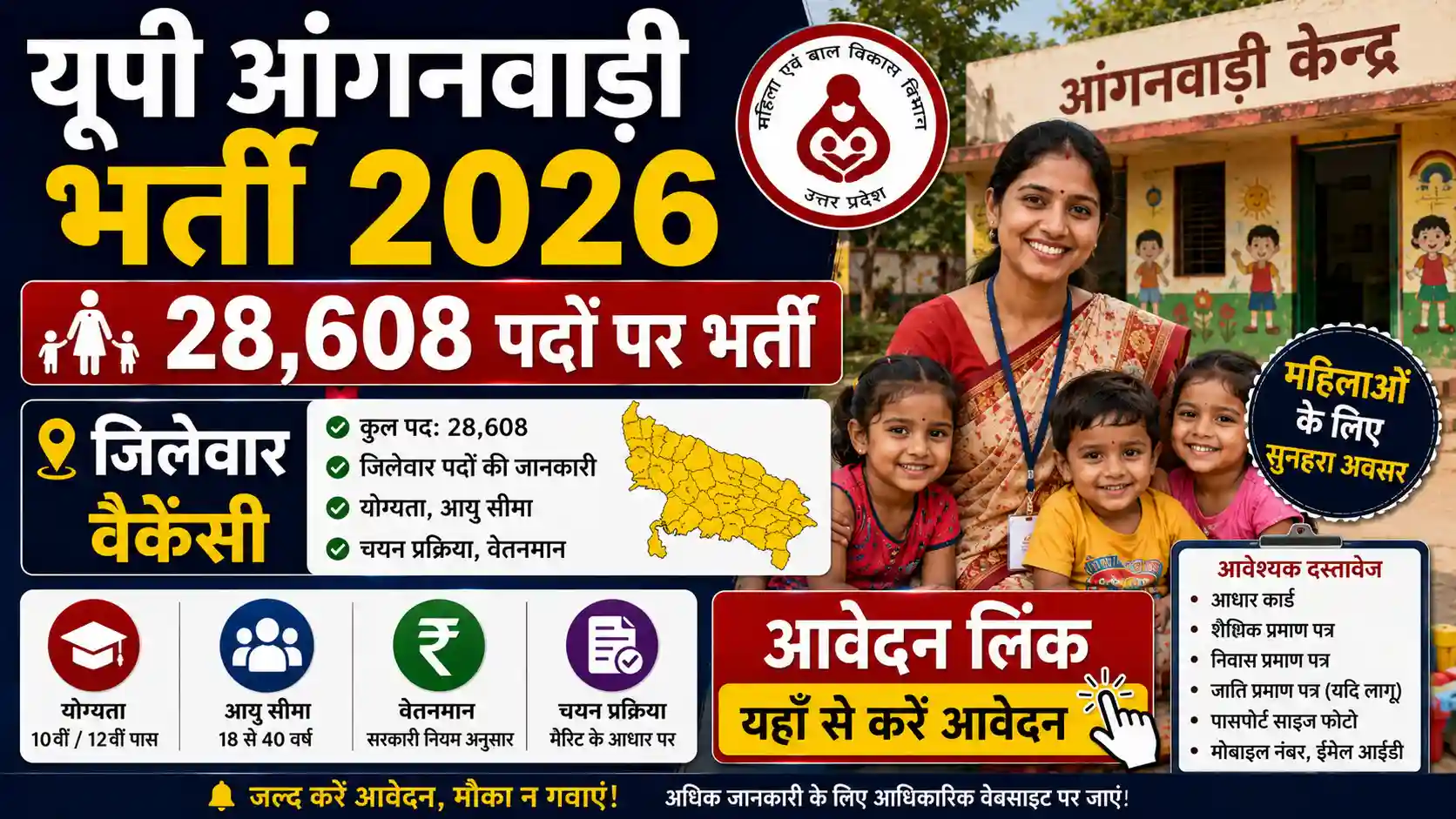 UP Anganwadi Bharti 2026