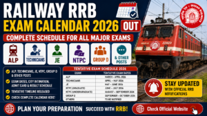 Railway RRB Exam Calendar 2026