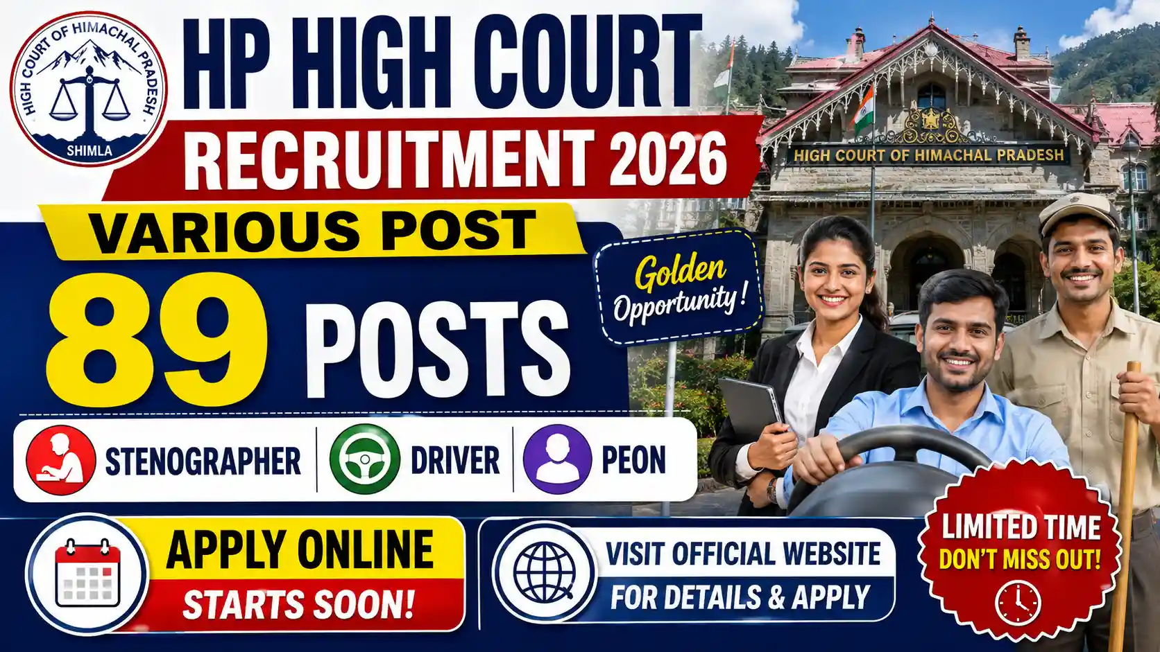 HP High Court Various Post Recruitment 2026